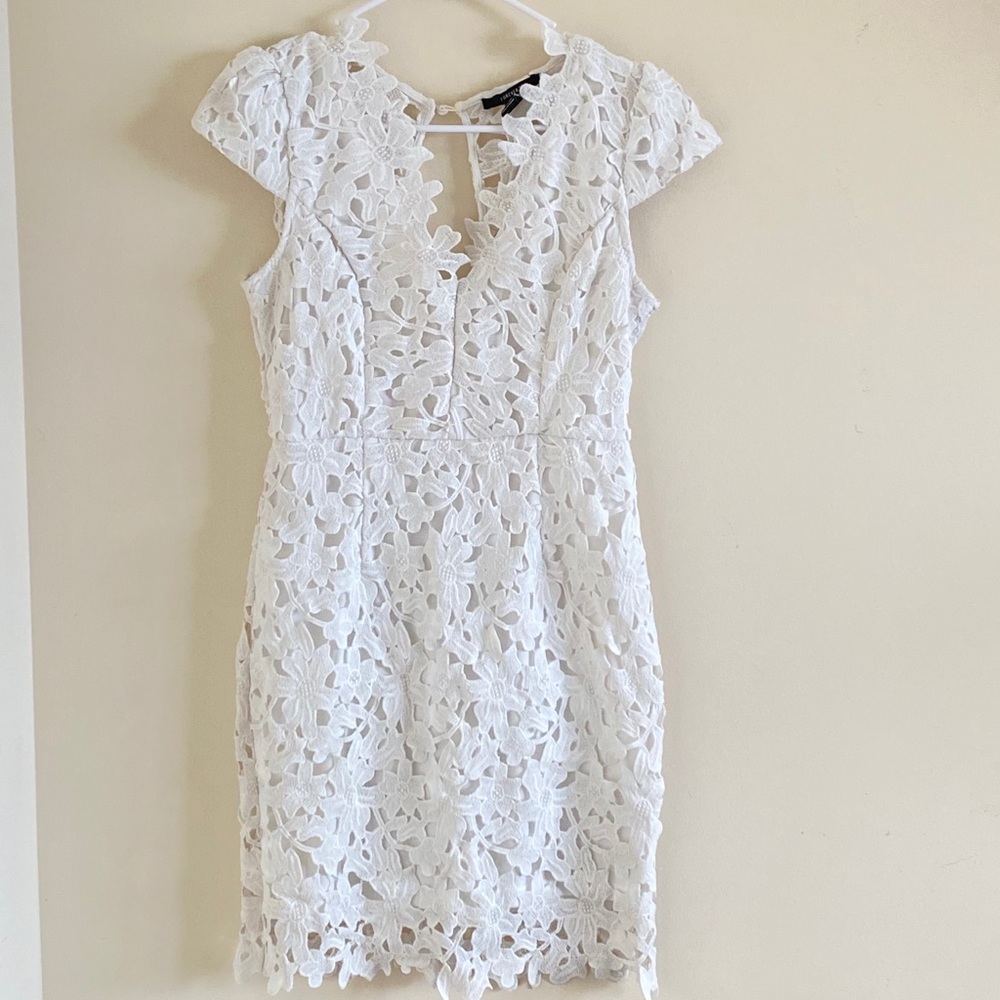 White mini dress